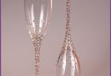 How to Decorate Champagne Glasses with Glitter Wedding Glasses Luxury Pinterest Champagne Flutes Flutes and