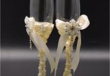 How to Decorate Champagne Glasses with Ribbon Champagne Glass Decoration Ideas Elitflat