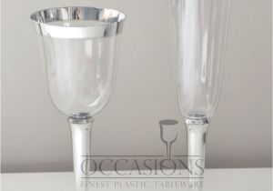 How to Decorate Plastic Champagne Glasses Bulk Wedding Disposable Plastic Champagne Flutes Wine Cups Silver