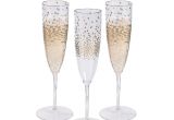 How to Decorate Plastic Champagne Glasses Premium Plastic Gold Dot Champagne Flutes Gold Dots Champagne