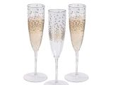 How to Decorate Plastic Champagne Glasses Premium Plastic Gold Dot Champagne Flutes Gold Dots Champagne