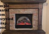How to Make A Fake Fire for A Faux Fireplace Building A Fireplace Mantel From Scrap Wood Youtube
