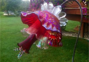 How to Make Inexpensive Flower Plate Garden Art My Newest Hobby A New Twist to once Old Loved Vintage Glass Old