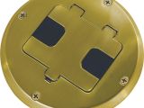 Hubbell Brass Floor Outlet Cover Hubbell Raco Floor Box Outlet Kit 6239bp Do It Best