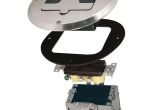 Hubbell Flush Floor Outlet Raco 1 Gang Nickel Floor Box Kit with Recessed Duplex 15a Tr Device