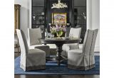 Hudson S Furniture Clearwater Fl Universal Postscript 5 Piece Round Dining Set with Slipcover Chairs