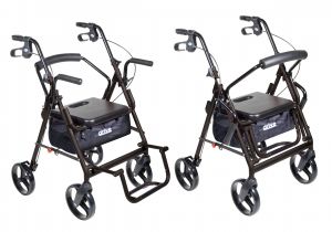 Hugo Transport Chair Walmart Drive Medical Duet Dual Function Transport Wheelchair Rollator