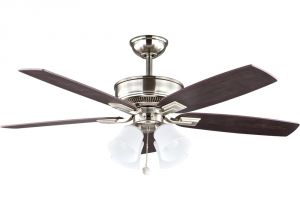 Hunter Fan Light Cover Hampton Bay Devron 52 In Led Indoor Brushed Nickel Ceiling Fan with
