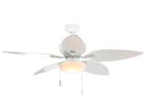 Hunter Fan Light Cover Hampton Bay Edgewater Ii 52 In Indoor Outdoor Matte White Ceiling