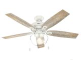 Hunter Fan Light Cover Hunter Crown Canyon 52 In Led Indoor Outdoor Fresh White Ceiling