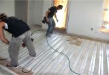 Hydronic Radiant Heat Under Wood Floors themofin U Extruded Aluminum Heat Transfer Plates are Installed In A