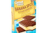 Ice Cream Sandwich Bench Great Value Banana Split Ice Cream Sandwiches 42 Oz 12 Count