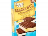 Ice Cream Sandwich Bench Great Value Banana Split Ice Cream Sandwiches 42 Oz 12 Count