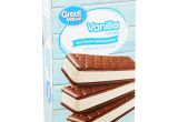 Ice Cream Sandwich Bench Great Value Vanilla Flavored Ice Cream Sandwiches 42 Oz 12 Count