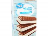 Ice Cream Sandwich Bench Great Value Vanilla Flavored Ice Cream Sandwiches 42 Oz 12 Count