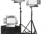 Ikan Led Lights Ikan Lyra Half X 1 Bi Color 3 Point soft Panel Led Lb5 3pt Kit