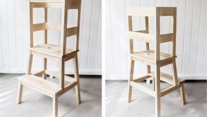 Ikea Childrens Wooden High Chair Ikea Hack toddler Learning tower Using A Bekvam Stool Tutorial