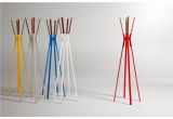 Ikea Standing Coat Rack Splash Coat Rack Powder Coated Steel and solid Walnut Stand at the