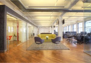 Industrial Flooring Spivak Architects Bustle Com Headquarters Open Plan Office