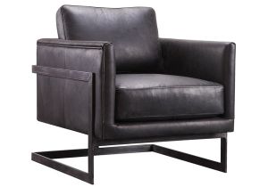 Industrial Leather Accent Chair Shop Aurelle Home Industrial top Grain Leather Accent
