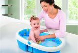 Inflatable Baby Bathtub for Newborn Convenience Boutique Baby Bath with Inflatable Base for