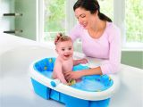 Inflatable Baby Bathtub for Newborn Convenience Boutique Baby Bath with Inflatable Base for