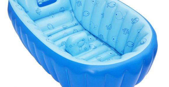 Inflatable Bathtubs Baby top Infant Baby Newborn Inflatable Bath Tub Freestanding