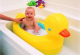 Inflatable Bathtubs for toddlers Munchkin Hot Inflatable Duck Tub Fun Baby Bath toy New
