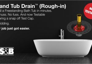 Install A Freestanding Bathtub Os&b island Tub Drain Testable Rough In Installation