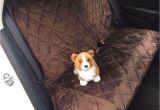 Interior Car Door Dog Protectors Back Bench Seat Covers Waterproof Short Plush Quilted Fabric Car
