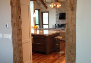 Interior Column Wraps Wood Frame Your Doorway In Hand Hewn Beams and Create An Entrance No One