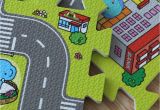 Interlocking Children S Floor Mats 9pcs Baby Eva Foam Puzzle Play Floor Mat toddler City Road Carpets