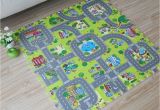 Interlocking Children S Floor Mats 9pcs Baby Eva Foam Puzzle Play Floor Mat toddler City Road Carpets