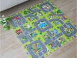 Interlocking Children S Floor Mats 9pcs Baby Eva Foam Puzzle Play Floor Mat toddler City Road Carpets