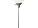 Intertek Floor Lamp Parts Light Accents Floor Lamp 72 Tall Silver with White Shade Floor