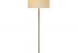 Intertek Hextra Floor Lamp Hampton Bay 71 In Satin Steel Floor Lamp with Frosted White Shade