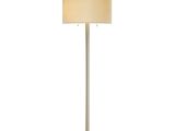 Intertek Hextra Floor Lamp Hampton Bay 71 In Satin Steel Floor Lamp with Frosted White Shade