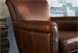 Irving Leather Chair Irving Leather Armchair with Nailheads Pottery Barn Au