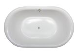 Jacuzzi 59 In White Acrylic Oval Center Drain Freestanding Bathtub Jacuzzi Era 71 In White Acrylic Rectangular Center Drain