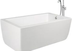 Jacuzzi 59 In White Acrylic Oval Center Drain Freestanding Bathtub Jacuzzi fort White Acrylic Oval Freestanding Bathtub