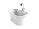 Jacuzzi 59 In White Acrylic Oval Center Drain Freestanding Bathtub Jacuzzi Lyndsay 59 In White Acrylic Oval Center Drain