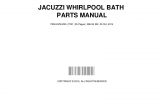 Jacuzzi Bathtub Instructions Jacuzzi Whirlpool Bath Parts Manual