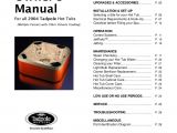 Jacuzzi Bathtub Instructions Tadpole Hot Tub Owners Manual 2004 by Envirosmarte Hot