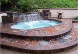 Jacuzzi Bathtub Outdoor Small Hot Tub with Waterfall
