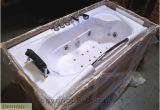 Jacuzzi Bathtubs with Heater 66" White Bathtub Whirlpool Jetted Spa Tub 19 Massage Air