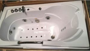 Jacuzzi Bathtubs with Heater E 1 Person Whirlpool Massage Hydrotherapy White Bathtub