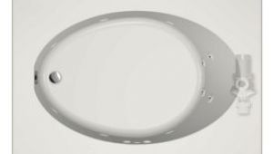 Jacuzzi Primo White Acrylic Oval Freestanding Bathtub Jacuzzi Primo White Acrylic Oval In Rectangle Whirlpool