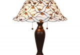 Jcpenney Tiffany Style Lamps Amora Lighting 26 In Tiffany Style and White Jeweled Table Lamp