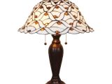 Jcpenney Tiffany Style Lamps Amora Lighting 26 In Tiffany Style and White Jeweled Table Lamp