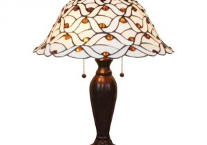 Jcpenney Tiffany Style Lamps Amora Lighting 26 In Tiffany Style and White Jeweled Table Lamp